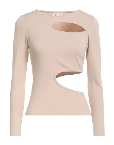 Vicolo Woman T-shirt Beige Size Onesize Viscose, Polyester