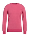Jurta Man Sweater Magenta Size 46 Cotton In Magenta