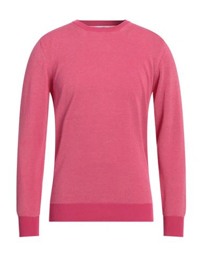 Jurta Man Sweater Magenta Size 46 Cotton