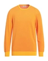 Jurta Man Sweater Orange Size 46 Cotton