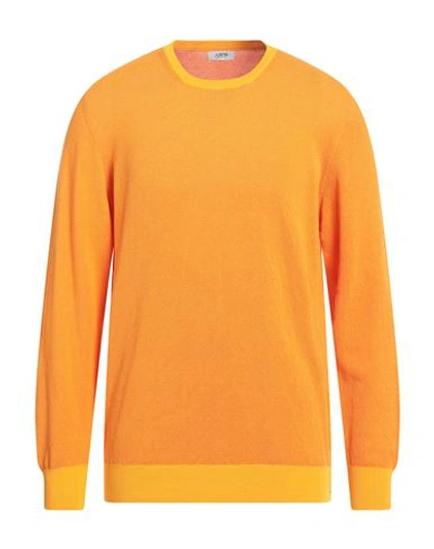 Jurta Man Sweater Orange Size 46 Cotton