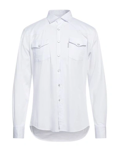 Primo Emporio Man Shirt White Size L Cotton, Elastane
