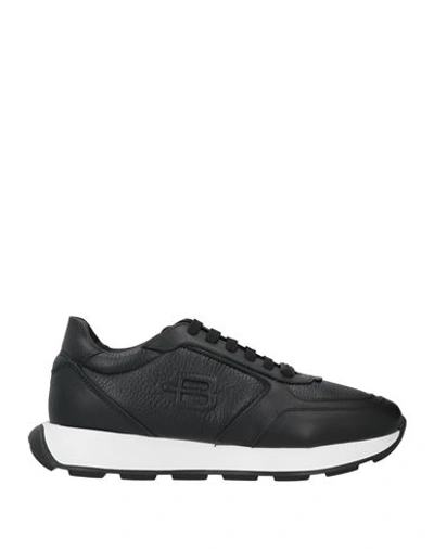 Baldinini Man Sneakers Black Size 13 Calfskin