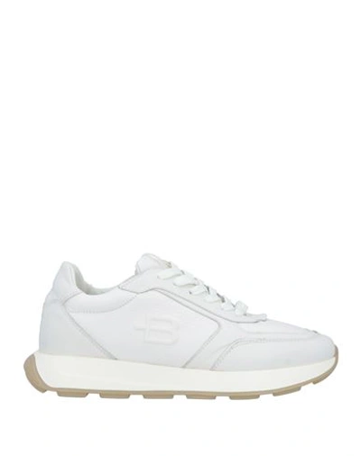 Baldinini Man Sneakers White Size 13 Calfskin