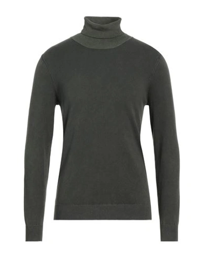 Majestic Filatures Man Turtleneck Dark Green Size M Organic Cotton, Elastane