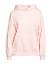 Puma Woman Sweatshirt Light Pink Size Xl Cotton, Elastane