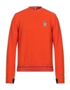 Moncler 3  Grenoble Man Sweatshirt Orange Size Xl Polyester