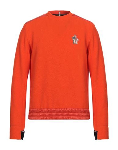 Moncler 3  Grenoble Man Sweatshirt Orange Size Xl Polyester