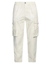 Takeshy Kurosawa Man Pants Cream Size 30 Cotton, Elastane In White