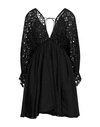 Iconique Woman Short Dress Black Size L Cotton