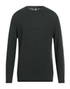 Angelo Nardelli Man Sweater Dark Green Size 44 Merino Wool