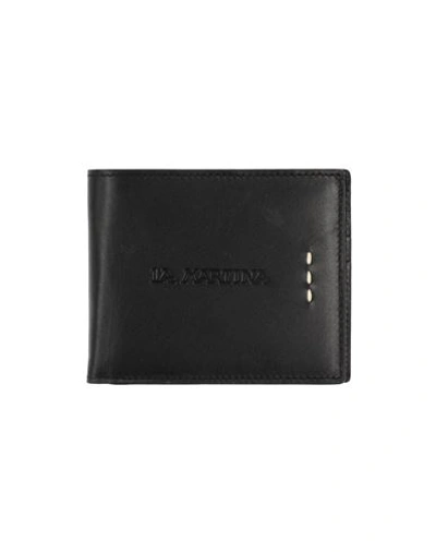La Martina Man Wallet Black Size - Calfskin