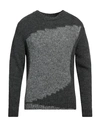 BELLWOOD BELLWOOD MAN SWEATER STEEL GREY SIZE 42 ACRYLIC, ALPACA WOOL, WOOL, SYNTHETIC FIBERS, SILK