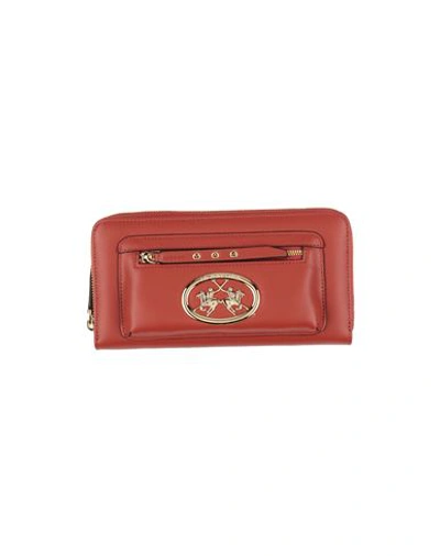 La Martina Woman Wallet Brick Red Size - Calfskin