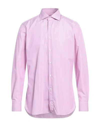 Sonrisa Man Shirt Light Purple Size 17 Cotton