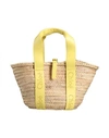 Chloé Woman Handbag Yellow Size - Synthetic Fibers, Calfskin