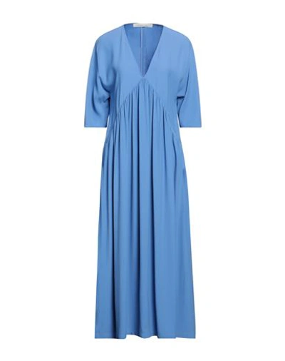 Liviana Conti Woman Maxi Dress Light Blue Size 10 Viscose, Acetate