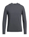 Daniele Fiesoli Man Sweater Lead Size S Organic Cotton, Polyamide In Grey