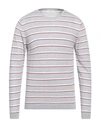 L.b.m 1911 L. B.m. 1911 Man Sweater Light Grey Size 44 Cotton In Grey