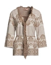 Twinset Woman Cardigan Gold Size M Viscose, Polyester In Gold