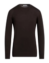Kangra Cashmere Kangra Man Sweater Brown Size 42 Wool