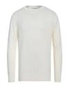 Kangra Man Sweater White Size 44 Cotton