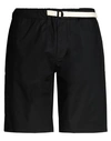 Takeshy Kurosawa Man Shorts & Bermuda Shorts Black Size 28 Cotton, Elastane