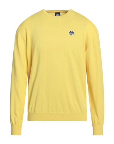 NORTH SAILS NORTH SAILS MAN SWEATER YELLOW SIZE XL COTTON