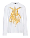 Just Cavalli Man T-shirt White Size 3xl Cotton