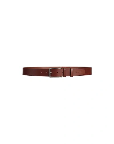 Primo Emporio Man Belt Tan Size 43 Soft Leather In Brown