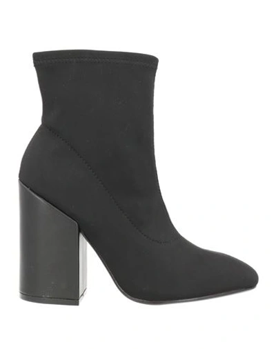 Valerio 1966 Woman Ankle Boots Black Size 10 Textile Fibers