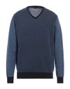 Angelo Nardelli Man Sweater Slate Blue Size 46 Wool, Polyamide