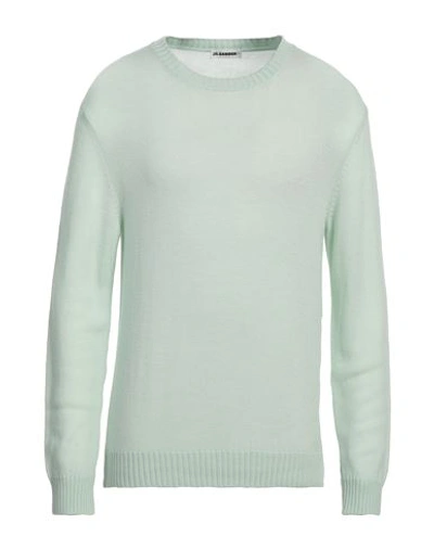 Jil Sander Man Sweater Light Green Size 40 Wool