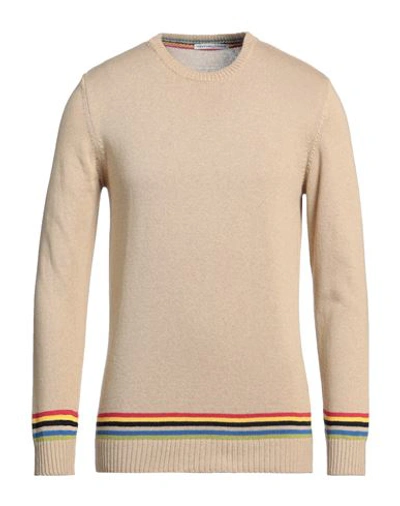 Grey Daniele Alessandrini Man Sweater Beige Size 40 Acrylic, Cotton