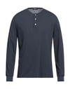 Dondup Man T-shirt Midnight Blue Size Xl Cotton, Hemp