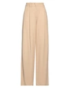 Federica Tosi Woman Pants Sand Size 12 Acetate, Viscose In Beige