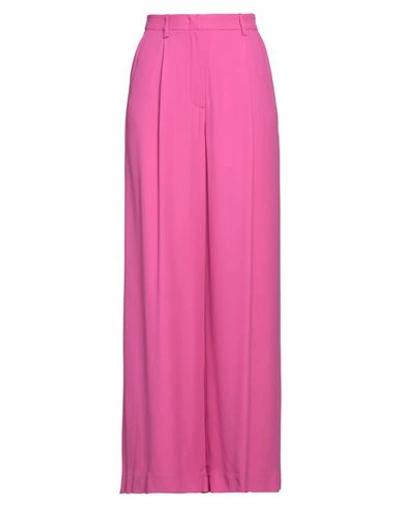 Federica Tosi Woman Pants Magenta Size 10 Acetate, Viscose In Pink