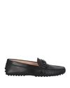 Tod's Woman Loafers Black Size 4.5 Leather