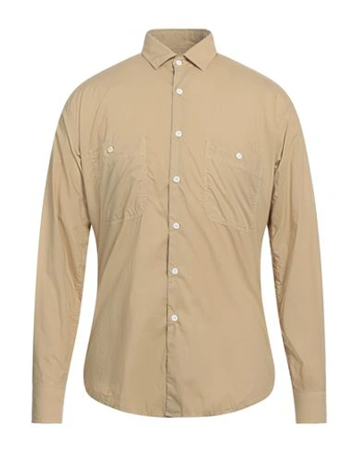 Aspesi Man Shirt Sand Size S Cotton In Beige