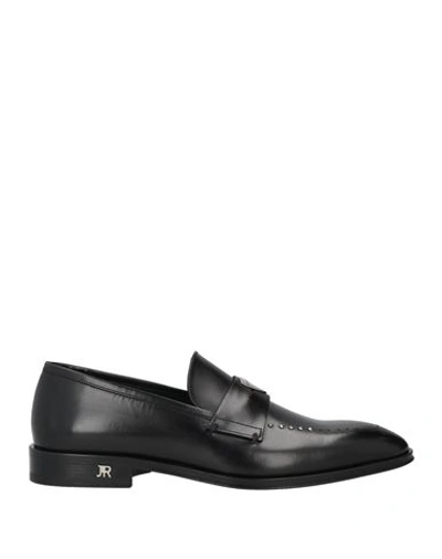 John Richmond Man Loafers Black Size 13 Soft Leather
