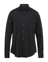 Pal Zileri Man Shirt Black Size 16 ½ Cotton, Polyamide, Elastane