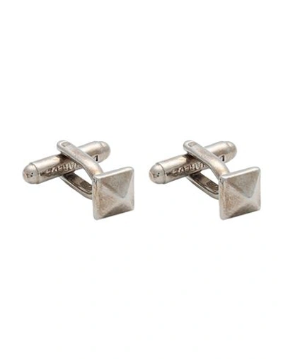 Dsquared2 Man Cufflinks And Tie Clips Silver Size - Brass, Tin Alloy