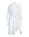 OFF-WHITE OFF-WHITE WOMAN MINI DRESS WHITE SIZE 4 COTTON