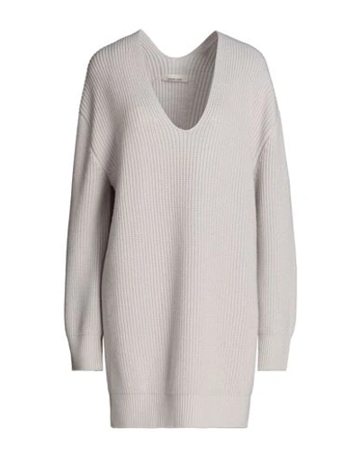 Liviana Conti Woman Sweater Light Grey Size 8 Virgin Wool