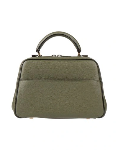 Valextra Woman Handbag Military Green Size - Calfskin