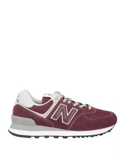 New Balance Woman Sneakers Burgundy Size 10 Textile Fibers In Red