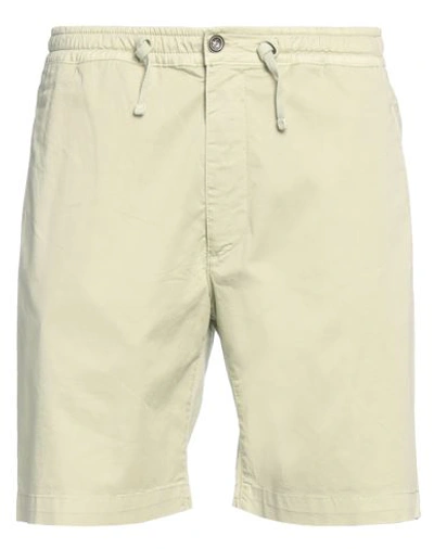 Brooksfield Man Shorts & Bermuda Shorts Light Green Size 34 Cotton, Elastane