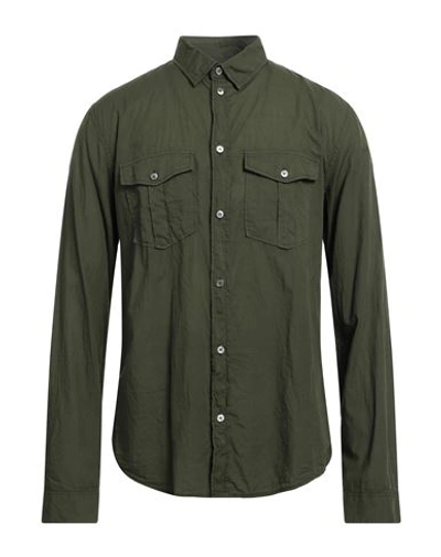 Zadig & Voltaire Man Shirt Military Green Size L Cotton