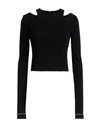 Just Cavalli Woman Blouse Black Size 4 Viscose In Black