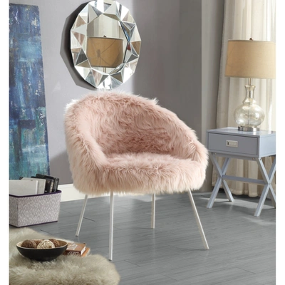 Inspired Home Ana Fur Chair